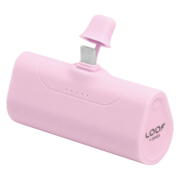 LOOF モバイルバッテリー T字タイプ 軽量 小型 急速充電 PD対応 5000mAh