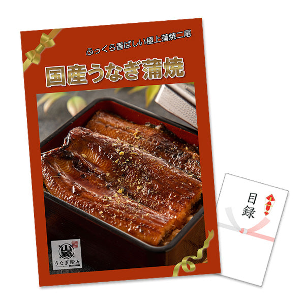 国産うなぎ蒲焼 2尾 豊橋・うなぎ晴々 特大A3パネル＆目録