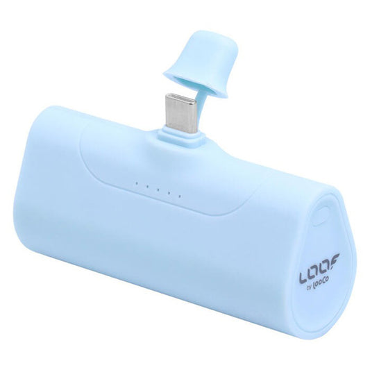 LOOF モバイルバッテリー T字タイプ 軽量 小型 急速充電 PD対応 5000mAh